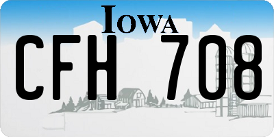 IA license plate CFH708