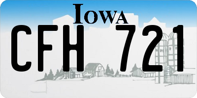 IA license plate CFH721