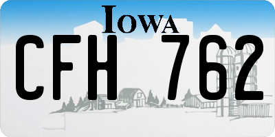 IA license plate CFH762