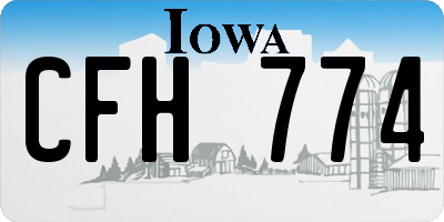 IA license plate CFH774