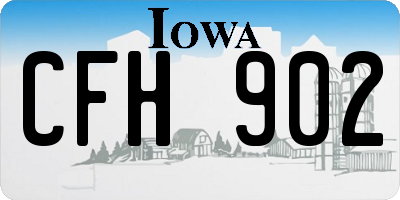 IA license plate CFH902