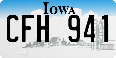IA license plate CFH941