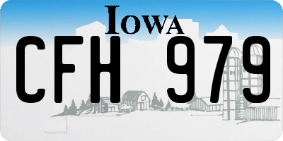 IA license plate CFH979