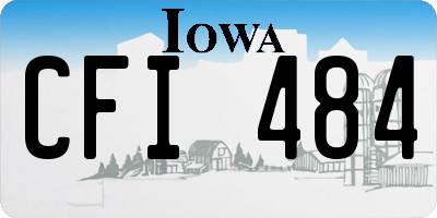 IA license plate CFI484
