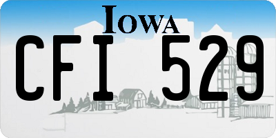 IA license plate CFI529