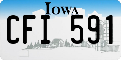 IA license plate CFI591