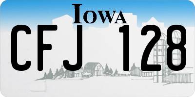 IA license plate CFJ128