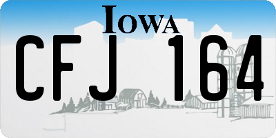 IA license plate CFJ164