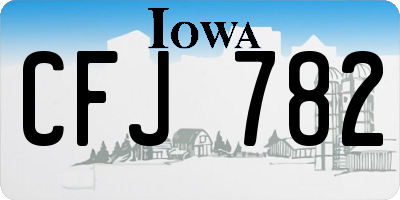 IA license plate CFJ782