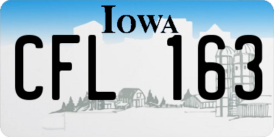 IA license plate CFL163