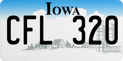 IA license plate CFL320