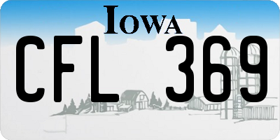 IA license plate CFL369