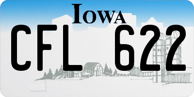 IA license plate CFL622