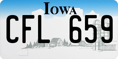 IA license plate CFL659