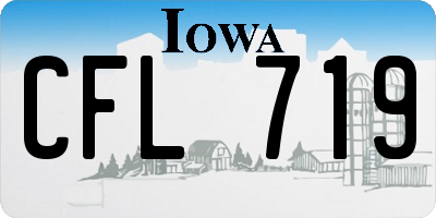 IA license plate CFL719