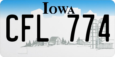 IA license plate CFL774