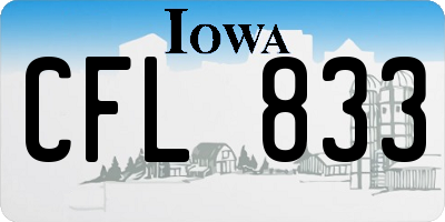 IA license plate CFL833