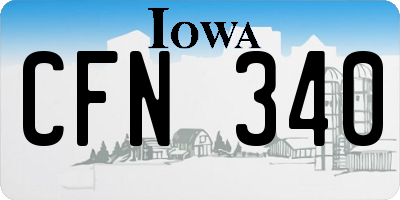 IA license plate CFN340