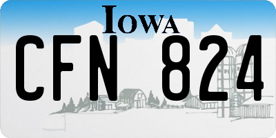 IA license plate CFN824