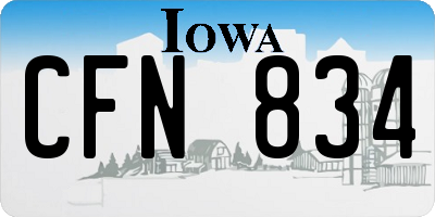 IA license plate CFN834