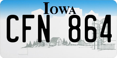 IA license plate CFN864