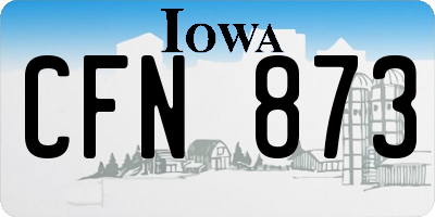IA license plate CFN873