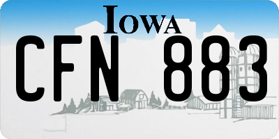 IA license plate CFN883