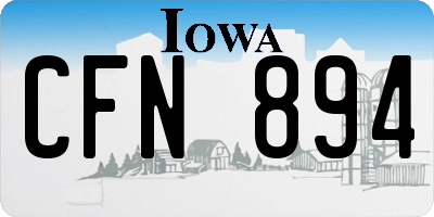 IA license plate CFN894