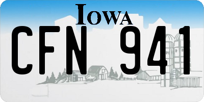 IA license plate CFN941
