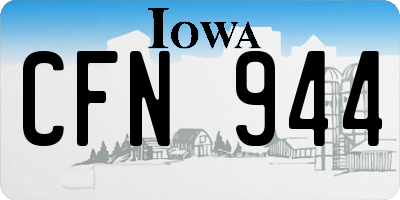 IA license plate CFN944