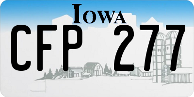 IA license plate CFP277