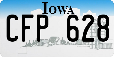 IA license plate CFP628