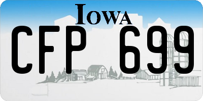 IA license plate CFP699
