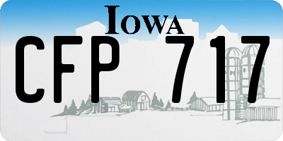IA license plate CFP717