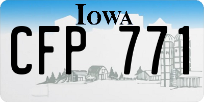 IA license plate CFP771