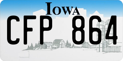 IA license plate CFP864