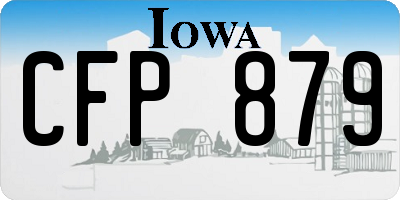 IA license plate CFP879
