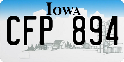 IA license plate CFP894
