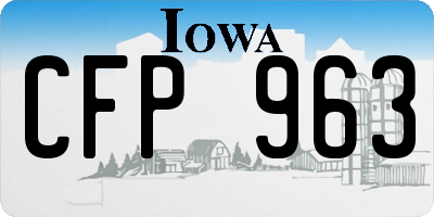 IA license plate CFP963
