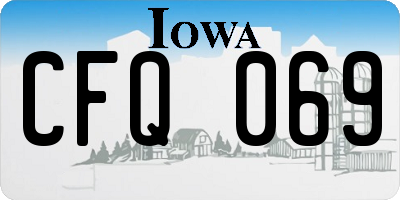 IA license plate CFQ069