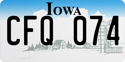 IA license plate CFQ074