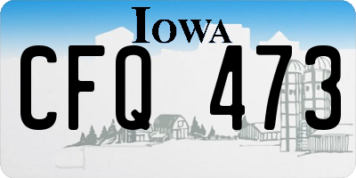 IA license plate CFQ473