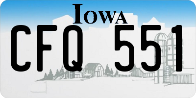 IA license plate CFQ551