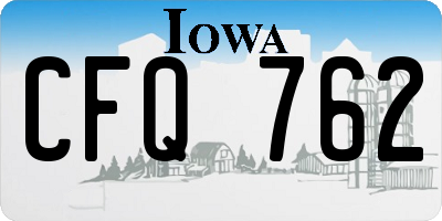 IA license plate CFQ762