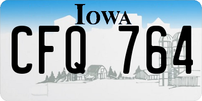 IA license plate CFQ764