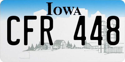IA license plate CFR448