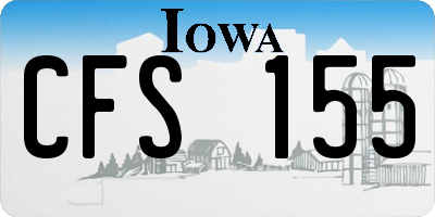 IA license plate CFS155
