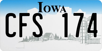 IA license plate CFS174