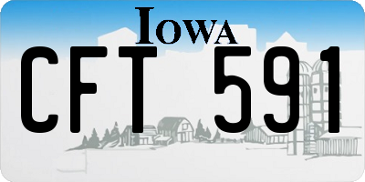 IA license plate CFT591