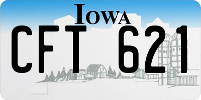 IA license plate CFT621